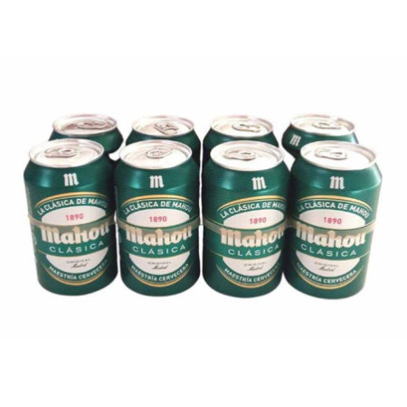 CERVEZA MAHOU CLASICA LATAS ( PACK 8) 33 CL