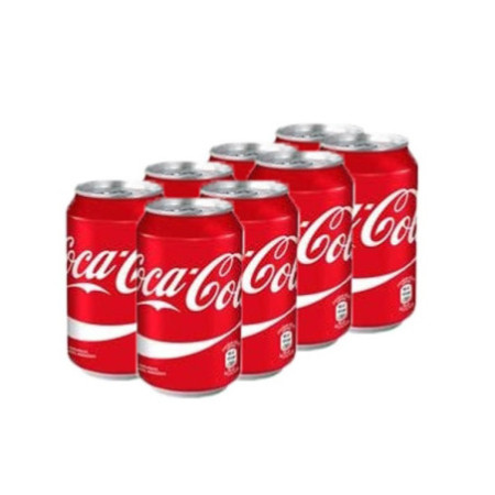 COCA COLA LATAS ( PACK 8) 33 CL